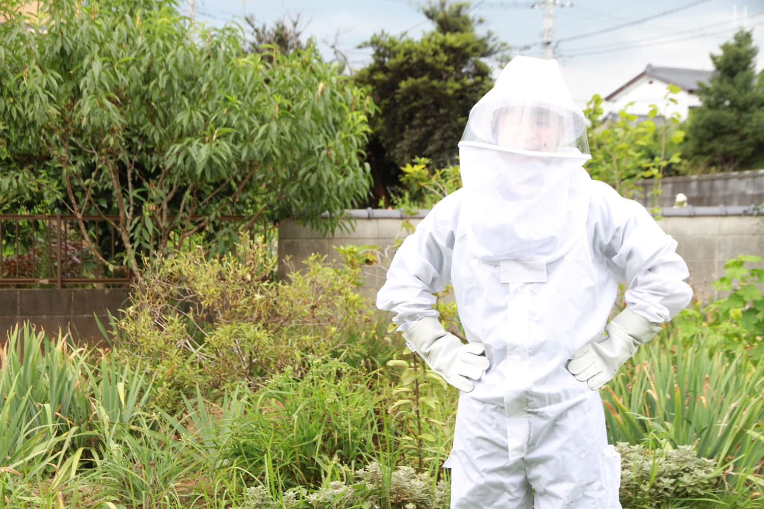 害虫駆除の作業員
